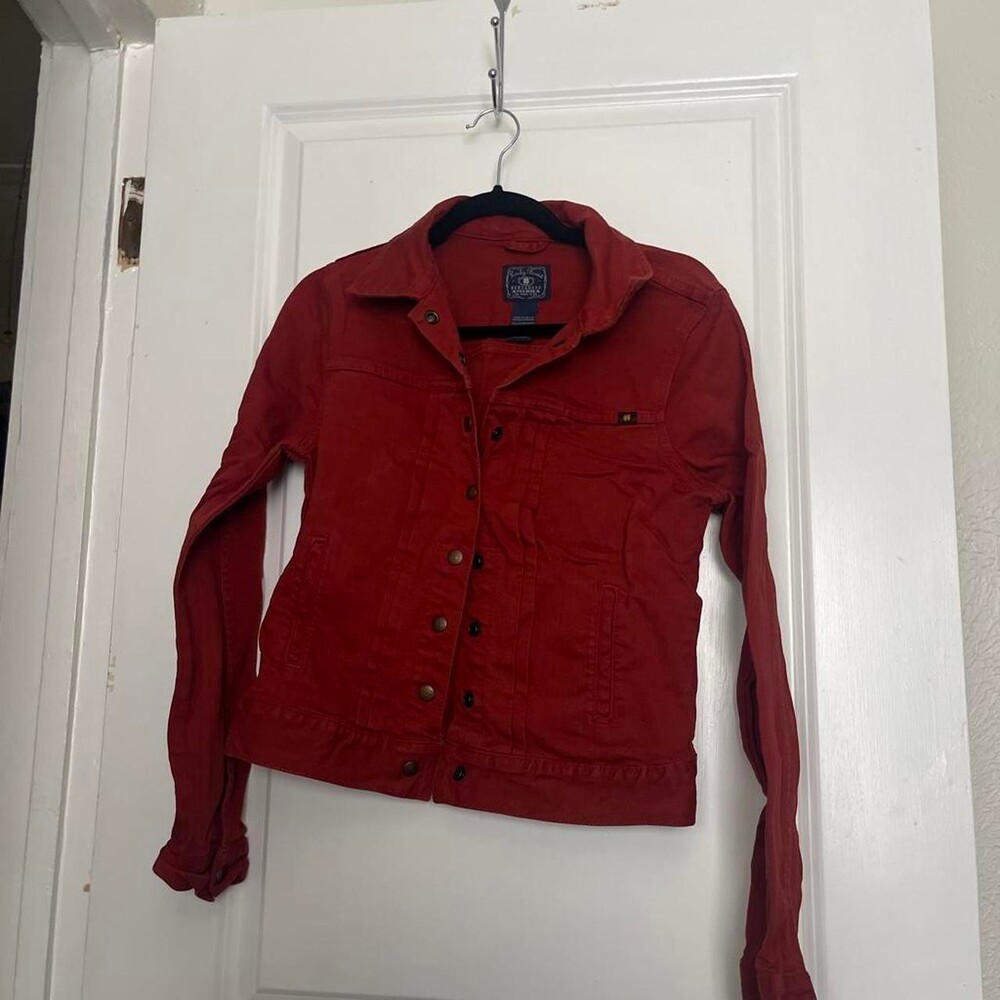 Lucky Brand Women's Red and Orange Jacket